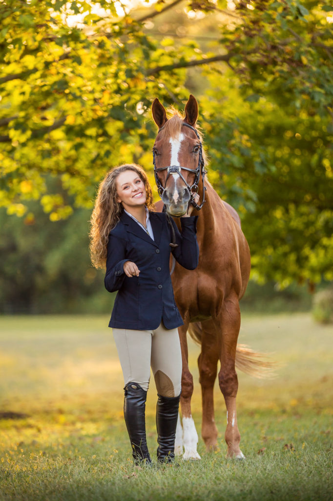 Gianna with her horse Ziggy