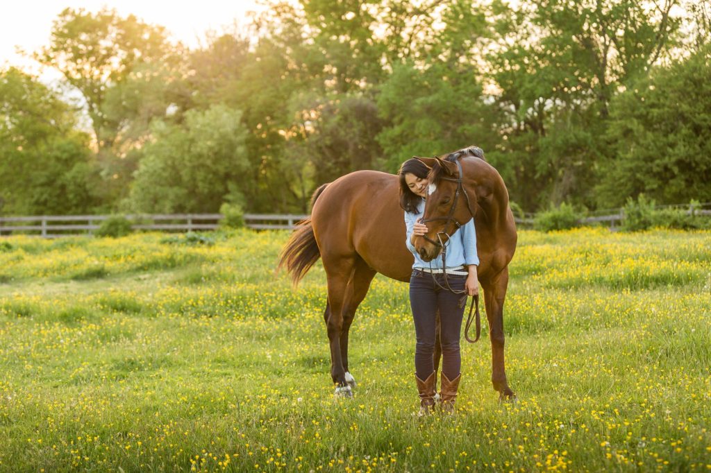 a quiet moment between Maya & PacMan for The Equestrians of Color Project