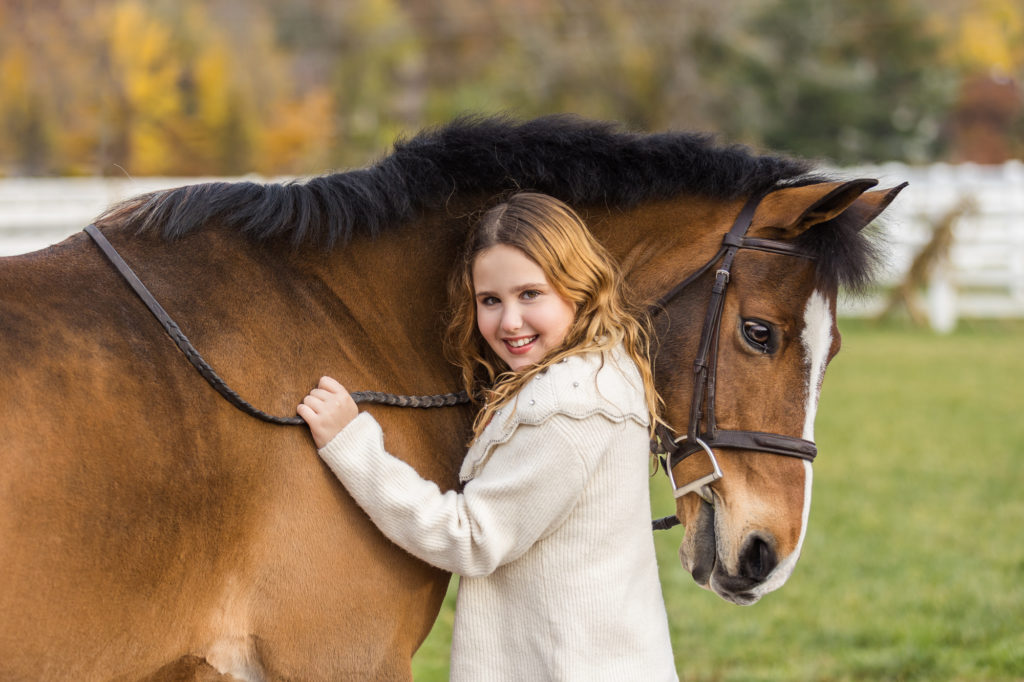 Emma with her pony Zeus