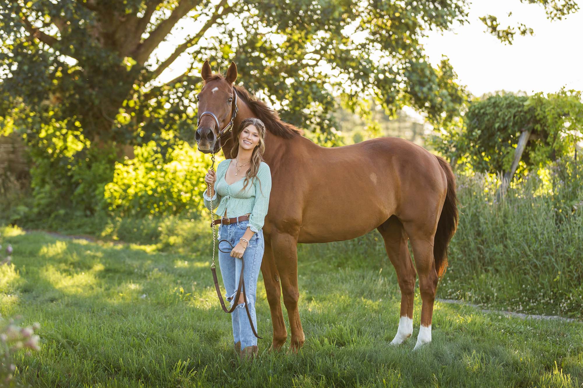 Alyssa & Ben under the trees