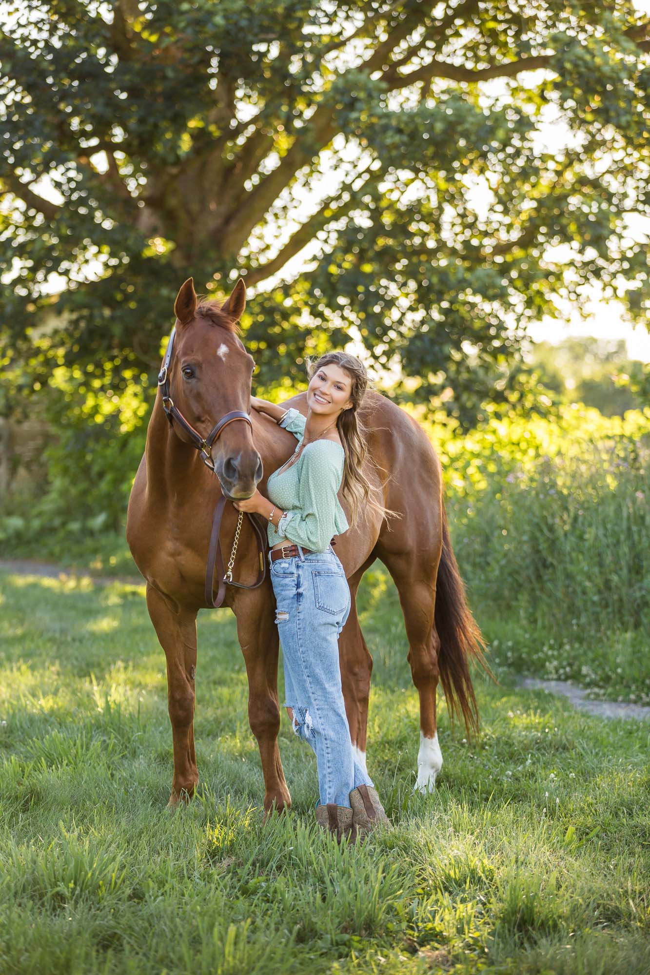 Alyssa with Ben at Cambria Stables